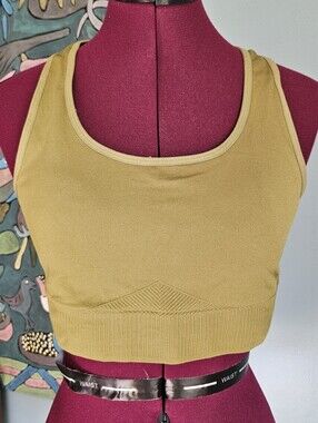 ThirdLove Olive Green Scoop Neck Sports Bra Size 1X